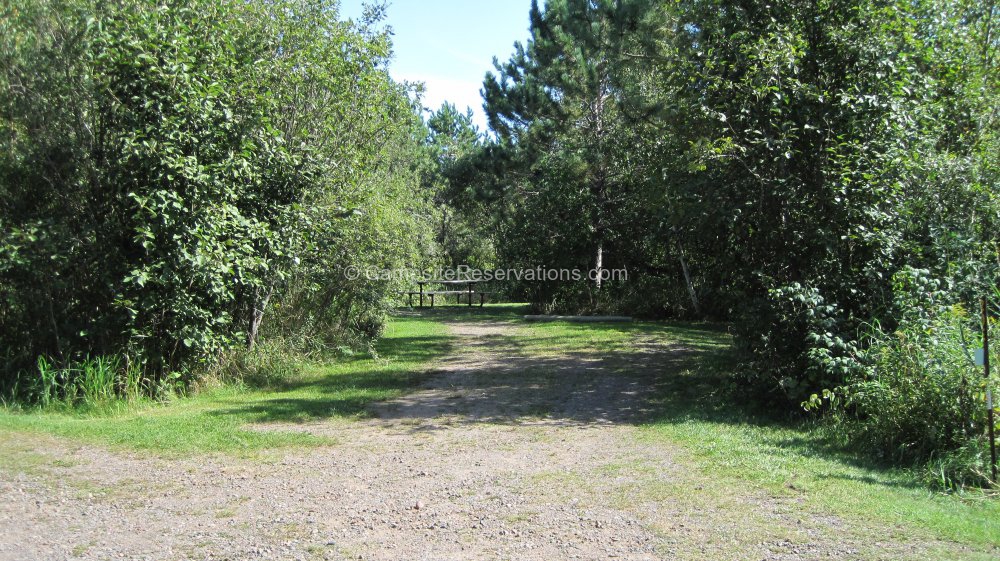 Campsite 20e in Moose Lake State Park Campground at Moose Lake State